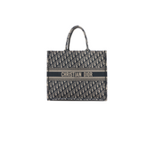 Christian Dior Large Navy Oblique Book Tote Bag